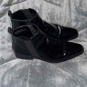 Steve Madden size 13 men’s dress boots shiny black